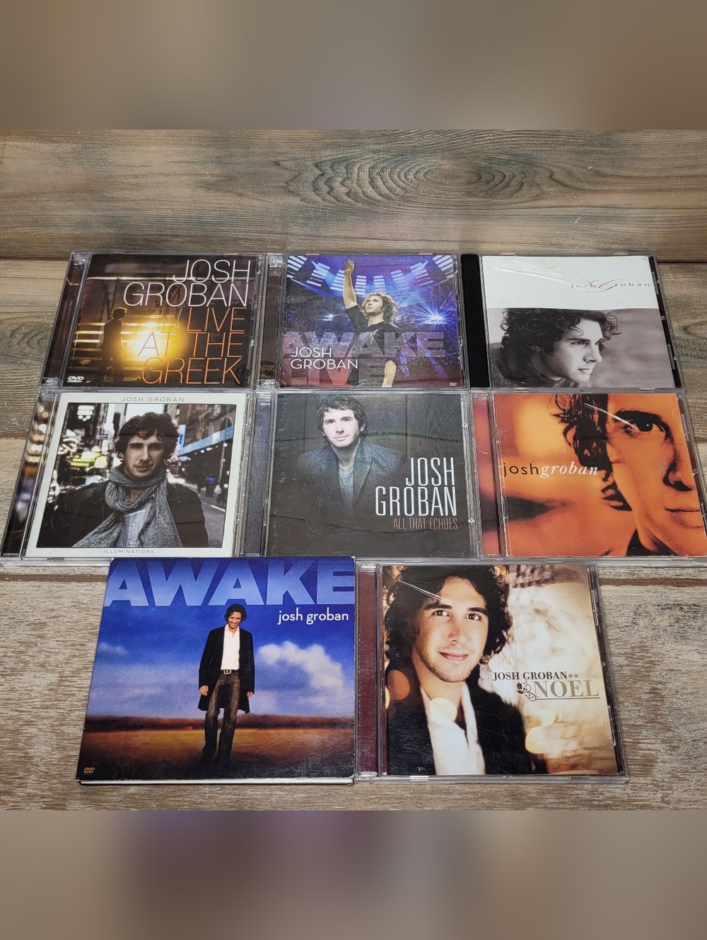 Josh Groban 8 CD Lot: Awake, Illuminations, All That Echoes, Self Titled & Live